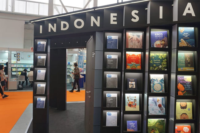 Stand Indonesia di Pameran Buku Anak Bologna