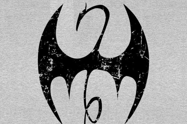 Logo superhero Iron Fist