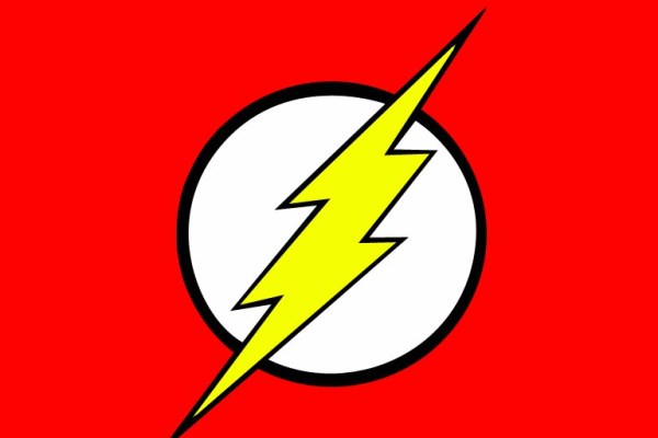 The Flash logo superhero