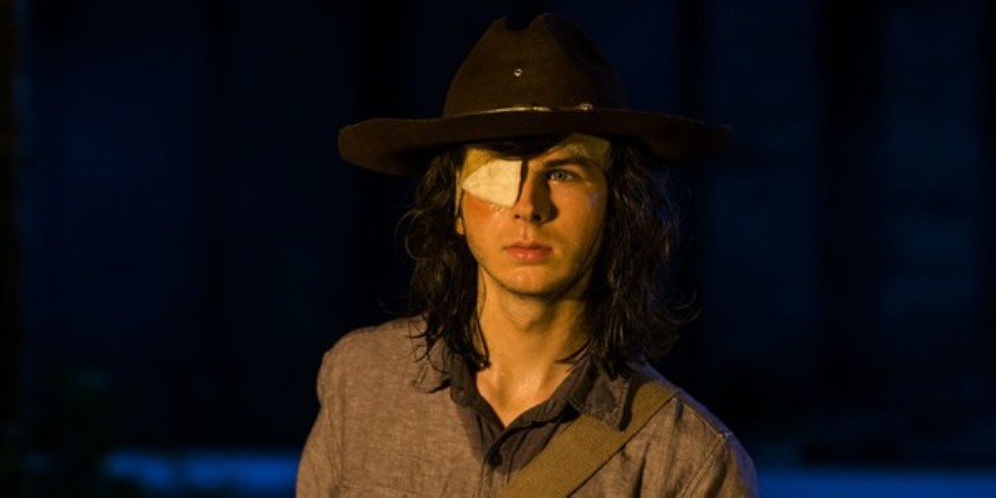 carl grimes rick grimes walking dead chandler riggs