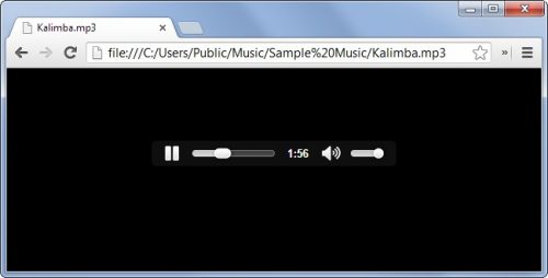 google chrome playing music