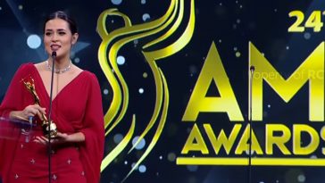 Raisa memenangkan sejumlah penghargaan sekaligus seperti kategori Penyanyi Solo Pop Wanita Terbaik, Album Terbaik, Karya Produksi Re-aransemen Terbaik dan Karya Produksi Terbaik. [Foto: YouTube RCTI Entertainment via Jawa Pos]