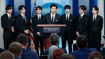 BTS Pidato Singkat di Gedung Putih dan Temui Joe Biden; Ini Isi Pidatonya!