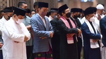 Presiden Jokowi Tunaikan Salat Iduladha 1443 H di Masjid Istiqlal