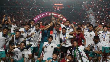 Timnas Indonesia juara Piala AFF U-16. (Foto: Antara Foto/Andreas Fitri Atmoko)