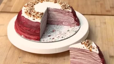 Resep Mille Crepes Red Velvet ala Devina Hermawan, Cake Cantik Tanpa Oven