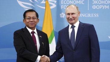 Vladimir Putin Bertemu Pemimpin Junta Myanmar