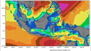 BMKG: Waspada Gelombang Hingga 6 Meter di Sejumlah Perairan Indonesia
