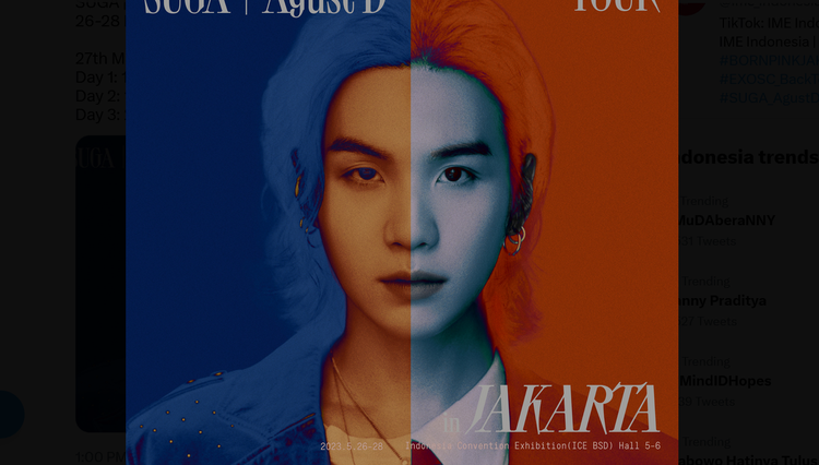 Harga Tiket Konser SUGA BTS Alias AGUST D di Indonesia Dirilis, Berapa yang Termahal?