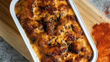 Resep Nasi Panggang Mentai dengan Topping Ayam