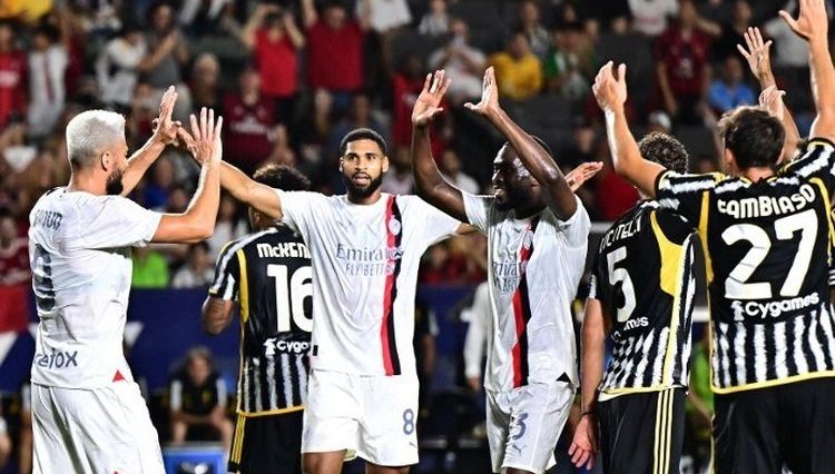 Juventus Vs AC Milan di Laga Pramusim: Bianconeri Menang Adu Penalti