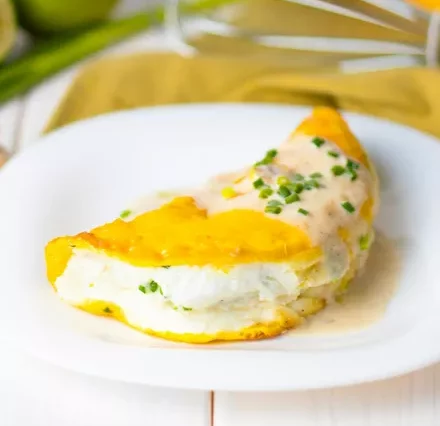 Resep Souffle Omelette Saus Jamur yang Fluffy untuk Sarapan