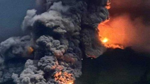 Profil Gunung Ruang yang Mengalami Erupsi di Sulawesi Utara