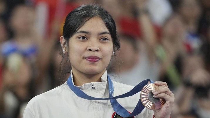 Ini Besaran Nilai Jual Medali Perunggu yang Diterima Gregoria Mariska di Olimpiade Paris 2024