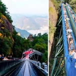 Gunung di China Dipasangi Eskalator untuk Memudahkan Pengunjung, Warganet Protes