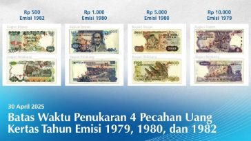 BI Tarik Empat Pecahan Uang Kertas Rupiah, Apa Saja?