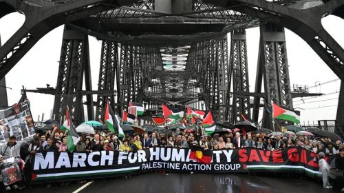 Puluhan Ribu Massa di Sydney Serukan Perdamaian untuk Gaza