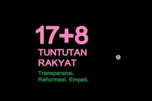 17+8 Tuntutan Rakyat untuk Pemerintah Viral di Medsos, Apa Isinya?