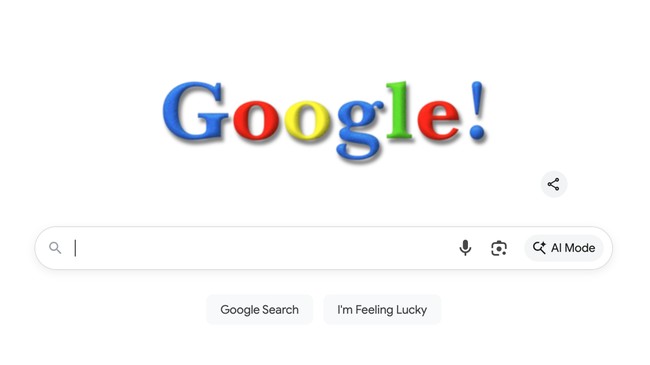 Google Rayakan Ulang Tahun ke-27, Google Doodle Pajang Logo Lawas