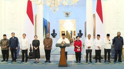 Inilah 8 Poin Pernyataan Prabowo Bersama Ketum Parpol soal Demo
